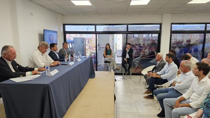 Los cuatro presidentes se reunieron en el marco de la Expoagro 2023.