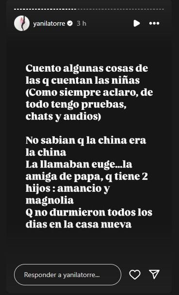 Yanina Latorre habló acerca de cómo las hijas de Wanda supieron quién es la China