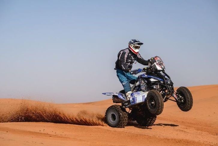 Francisco Moreno, en cuatriciclos, el mejor argentino y mendocino en el Dakar.