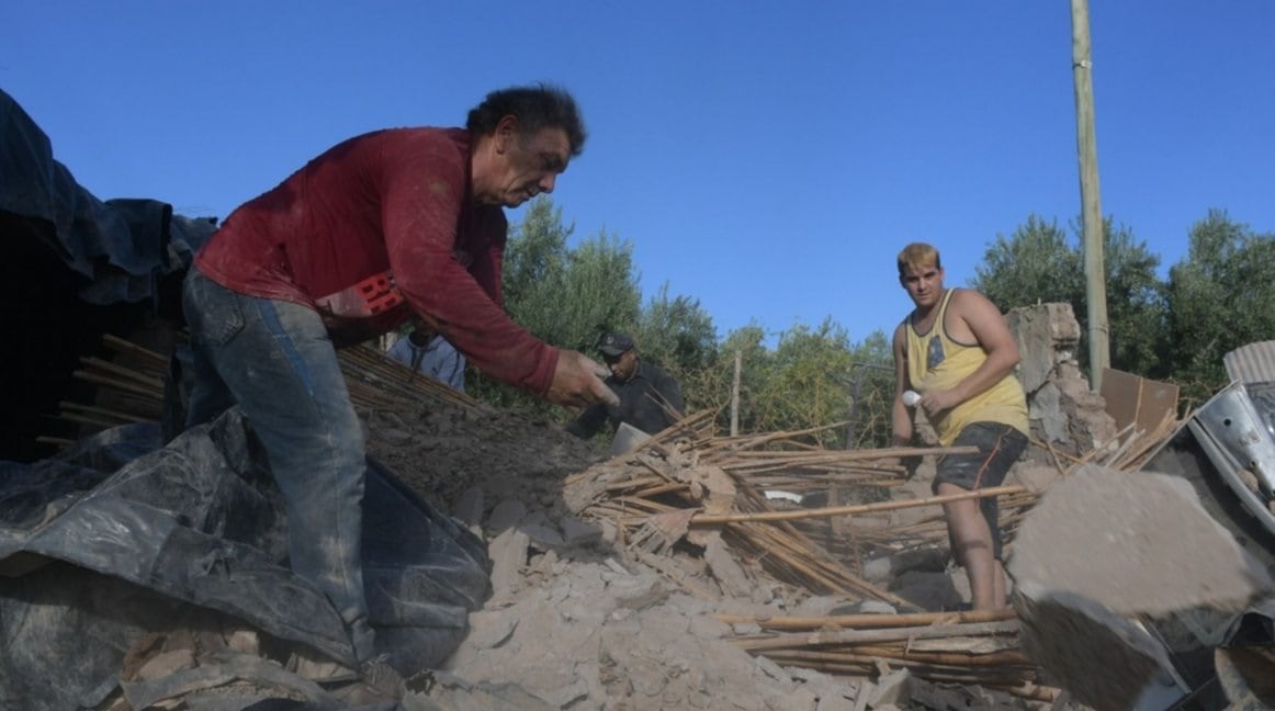 El terremoto del pasado lunes en San Juan  provocó graves daños en distintas viviendas de la provincia.