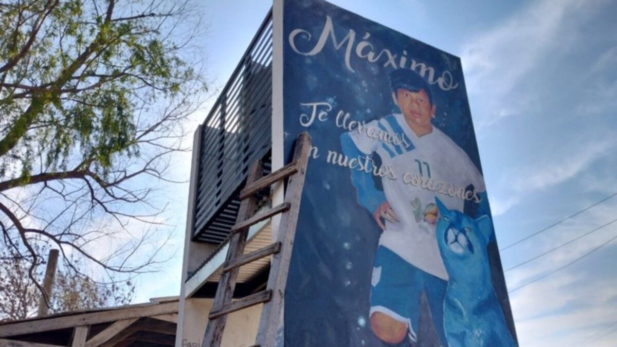 A tres meses del crimen, inauguran un mural para homenajear a Maxi Jerez en Empalme Graneros