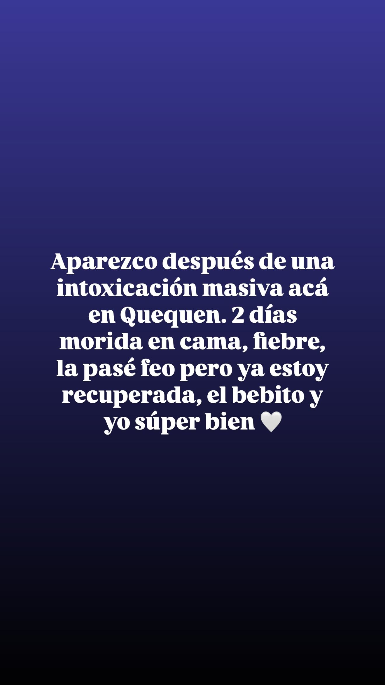 Jimena Barón reapareció y aseguró que estuvo mal de salud.