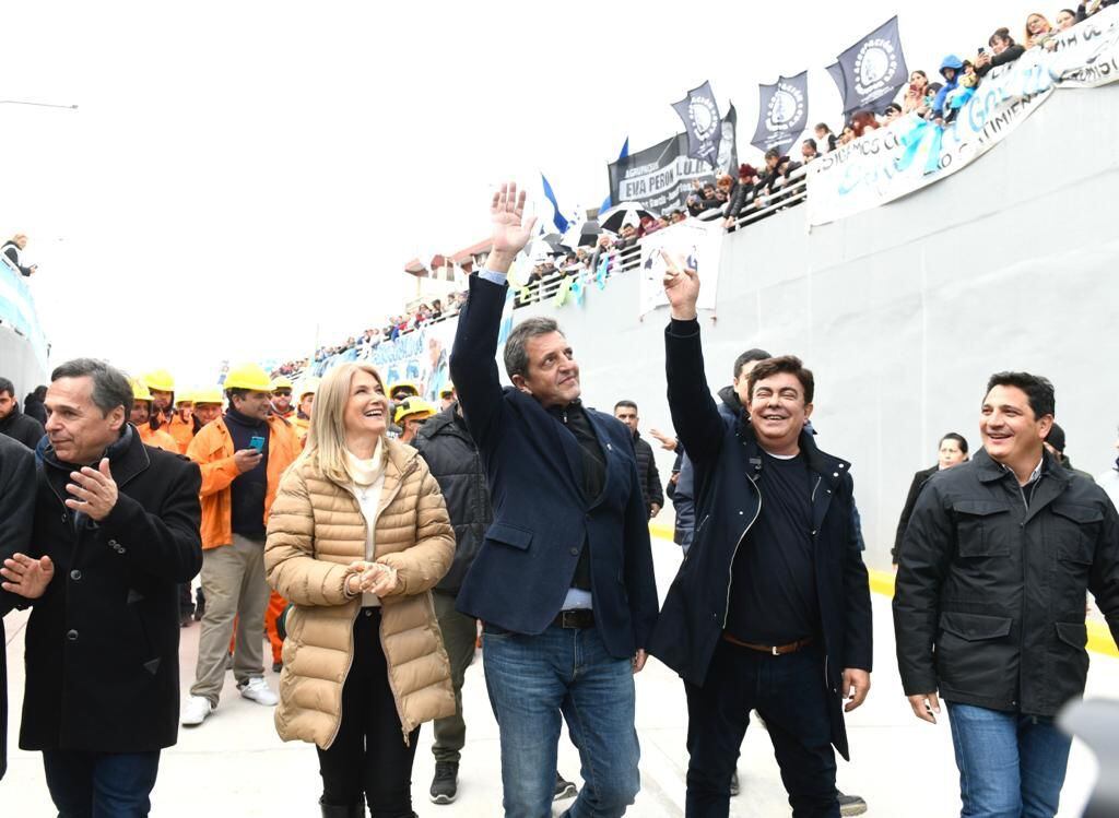 Sergio Massa protagonizó el acto que tuvo muchos tintes de campaña electoral.