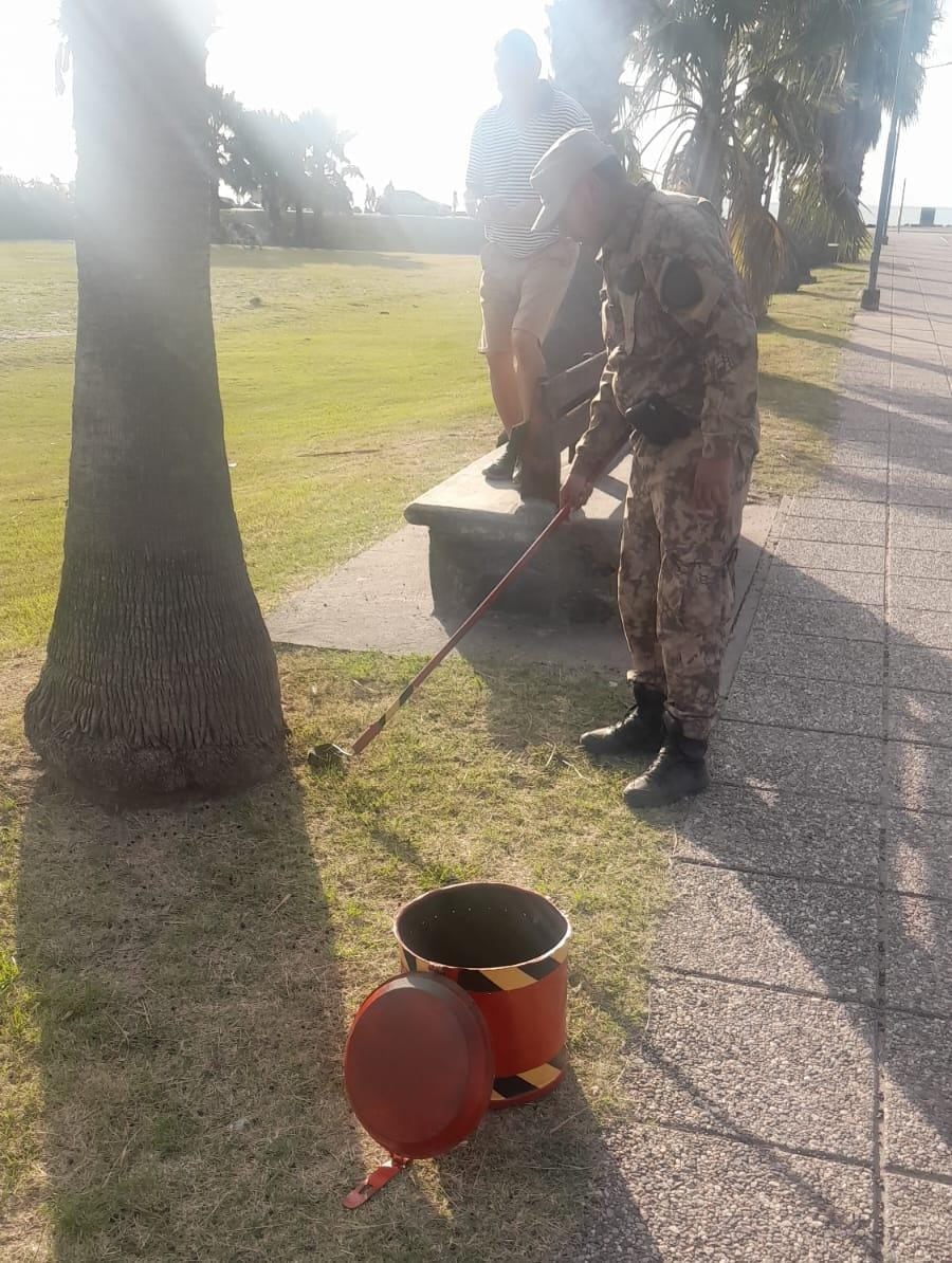 Estaban en el Festival de la Nutria y se les apareció un peligroso animal.