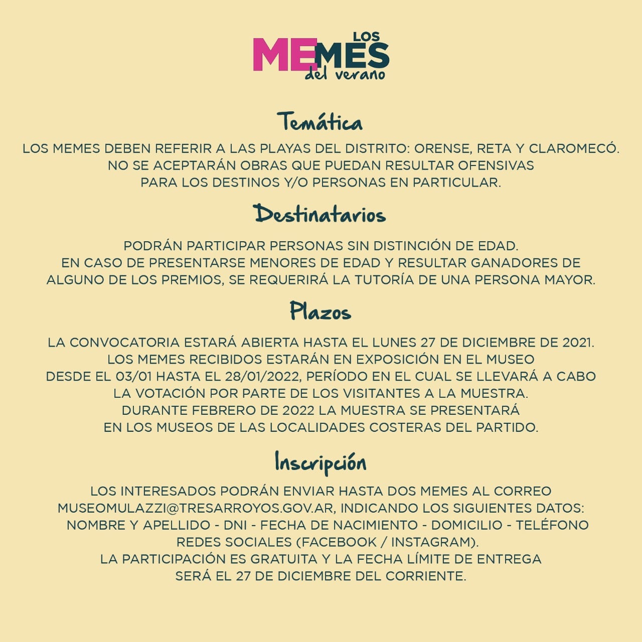 Lanzamiento del  concurso: “Los memes del verano”