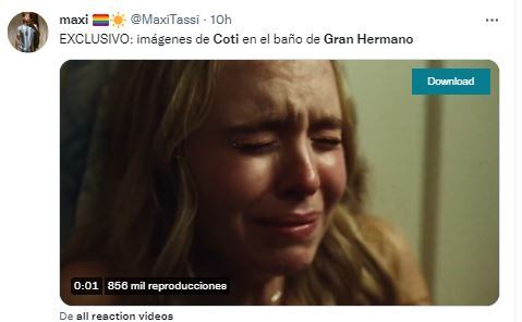 Los memes por la reacción de Coti al ver los reingresos en Gran Hermano.