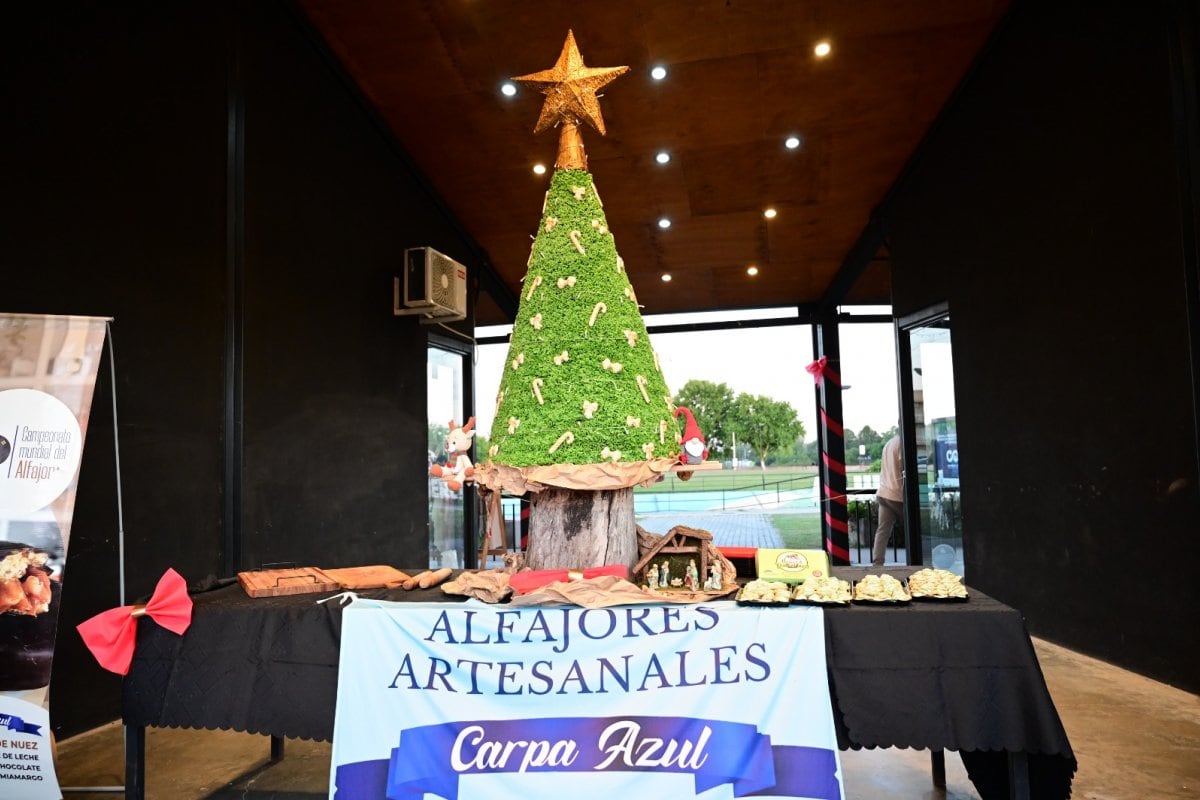 Un "Árbol de Navidad de Chocolate" es la atracción de Gualeguaychú en vísperas de fiestas