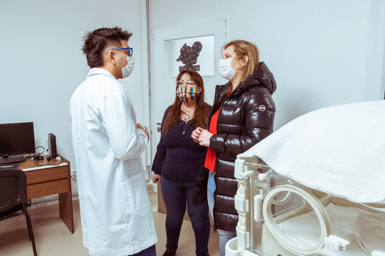 Judit Di Giglio y Gabriela Castillo, recorrieron el Hospital Regional Ushuaia.