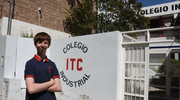 Itai Cravchik está en quinto año en el Instituto Tecnológico del Comahue.