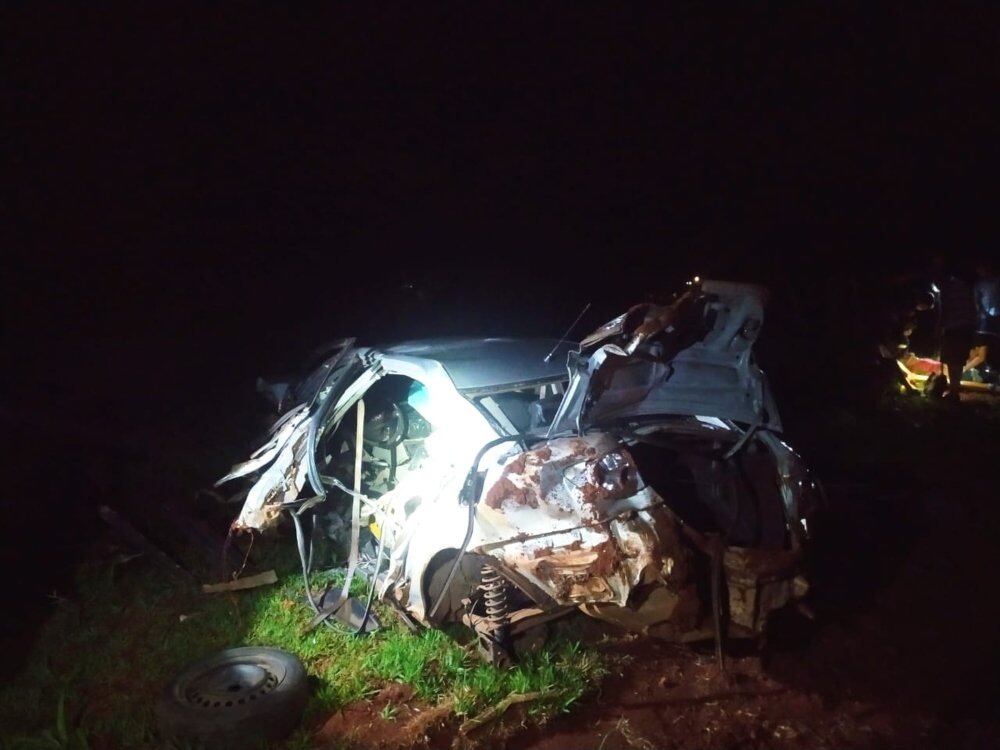 Accidente vial dejó como saldo a dos heridos en El Soberbio.