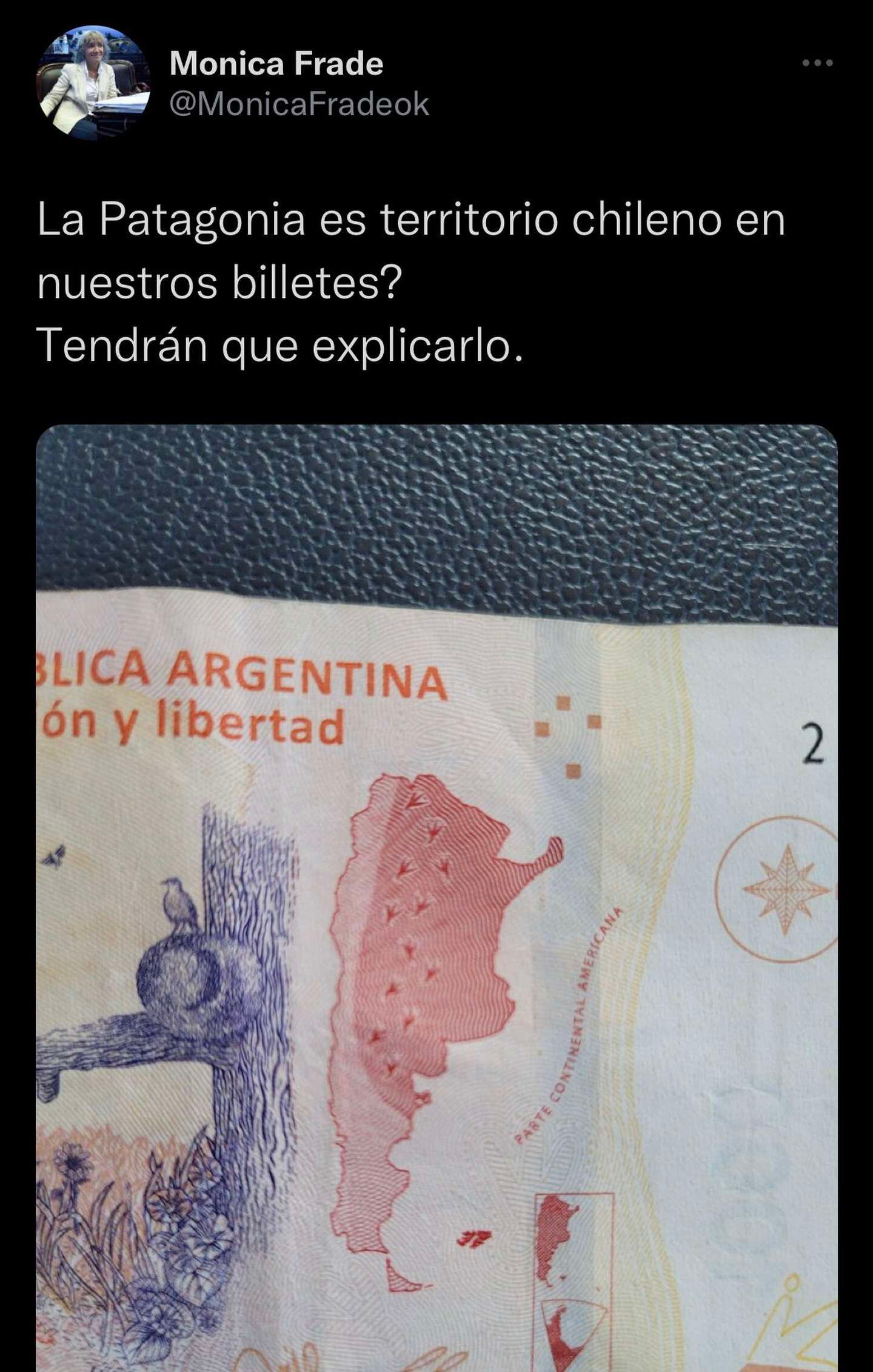 El tweet que desató las críticas para Mónica Frade.