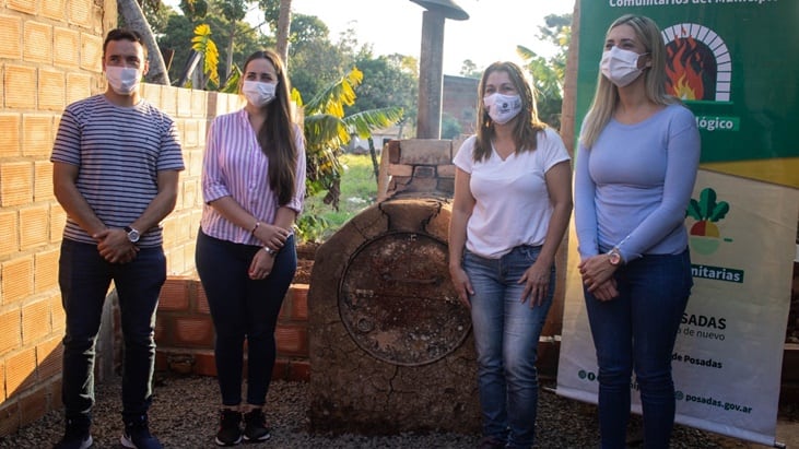 Oficialmente se hizo entrega del horno ecológico al merendero “La Providencia” de la ciudad de Posadas.