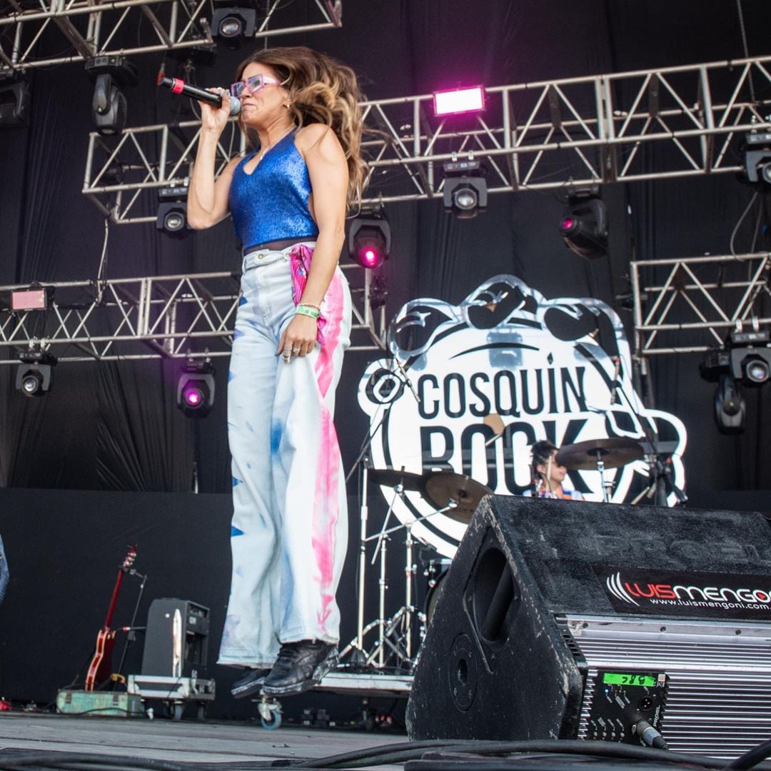 Natalie Pérez durante su presentación en Córdoba.