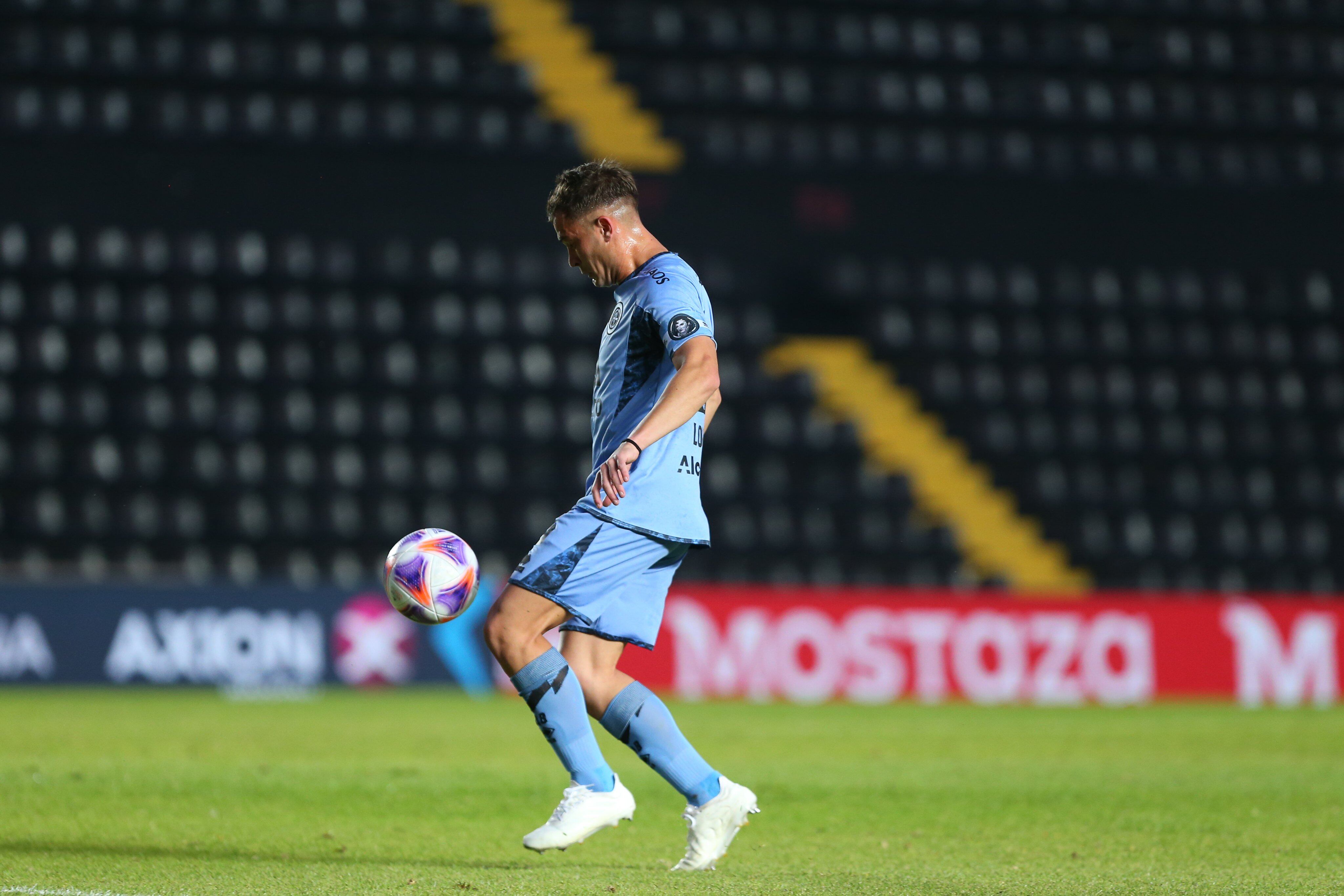 Santiago Longo, volante y capitán de Belgrano en el partido ante San Lorenzo por la Copa Argentina. (Prensa Belgrano)