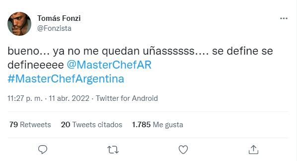 Tomás Fonzi a la espera de la decisión del jurado