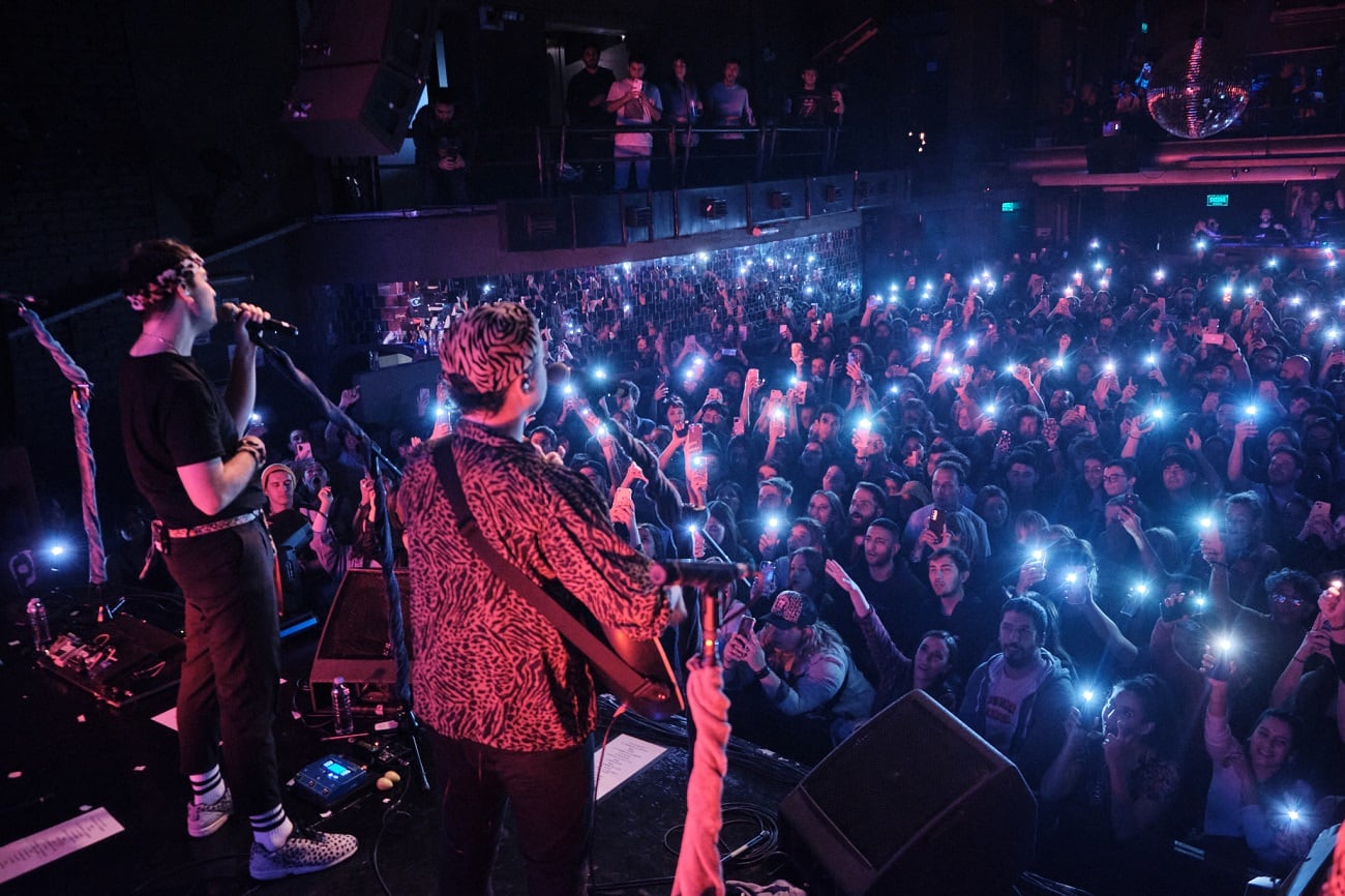 Gauchito Club en la presentación de su segundo disco en Buenos Aires, con Niceto agotado. (Prensa Gauchito Club).