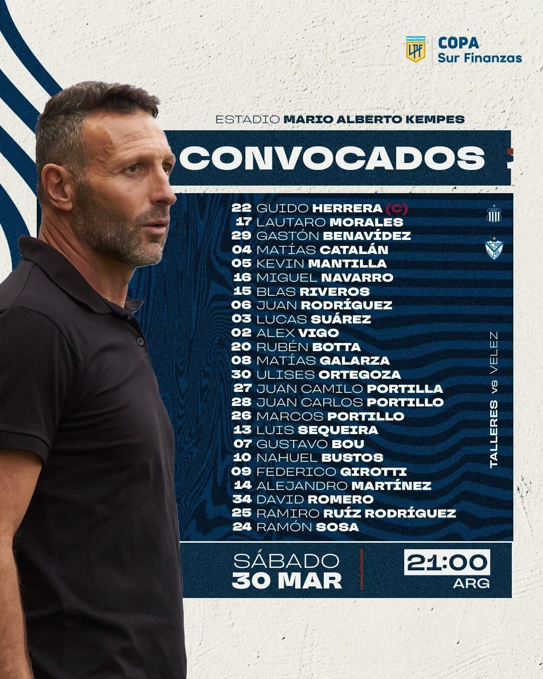 Talleres, con todo su potencial para recibir a Vélez.