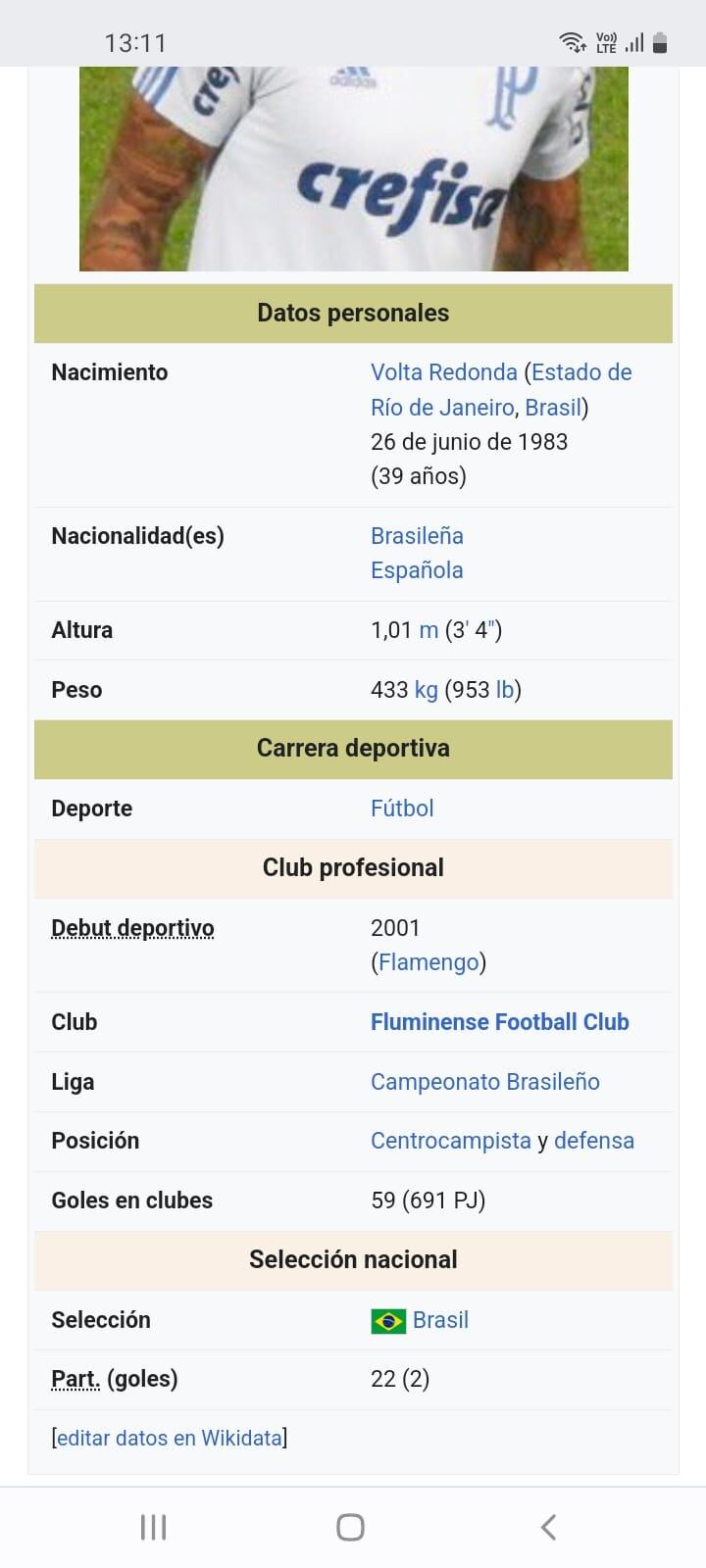 La descripción "errónea" de Felipe Melo.