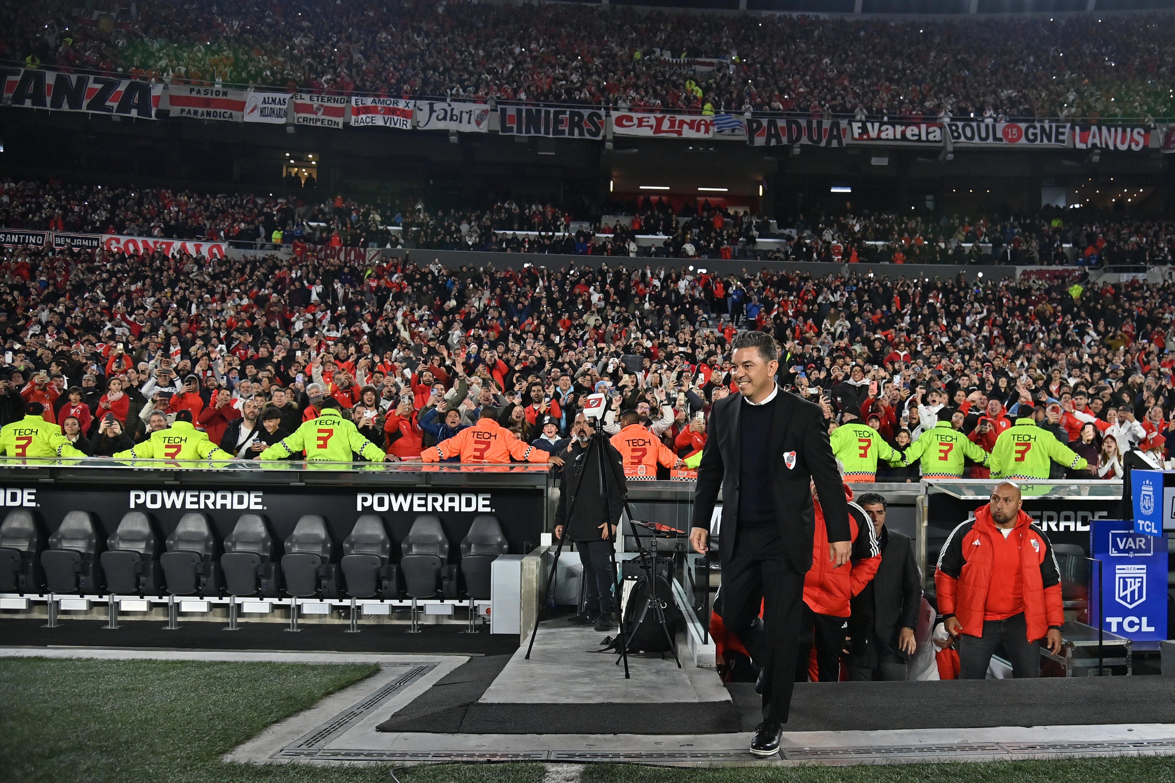 Marcelo Gallardo en el Mâs Monumental