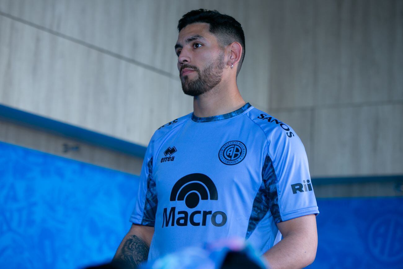 Lucas Passerini es nuevo refuerzo de Belgrano para encarar la Copa de la liga Profesional 2023. (Prensa Belgrano)