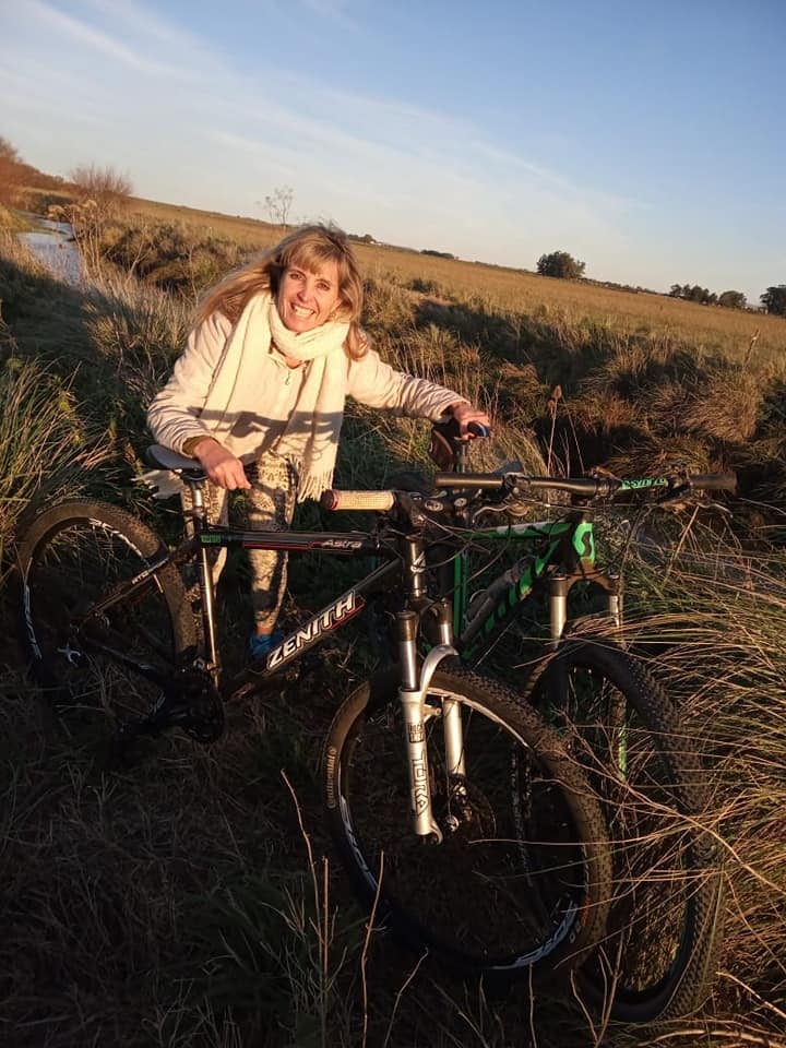 Felicidad pura. Así se expresó Fernanda San Martín, una de las ciclistas que fue asaltada por dos hombres que estaban armados.