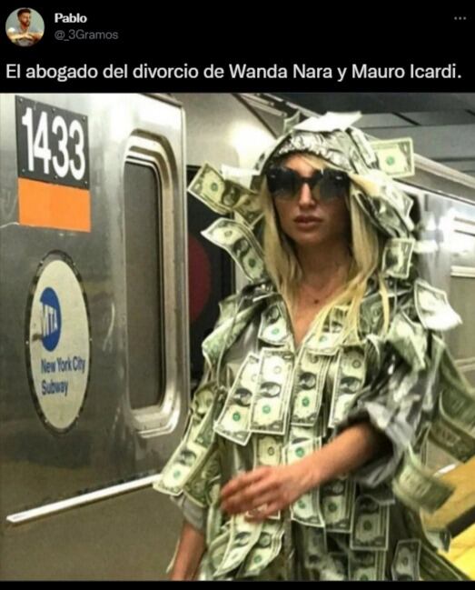 Las mejores reacciones de los usuarios en las redes sociales tras la separación de Wanda Nara y Mauro Icardi.