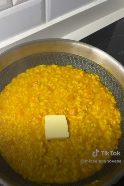 Receta para la lluvia: risotto de calabaza, fácil, rápido y con pocos ingredientes