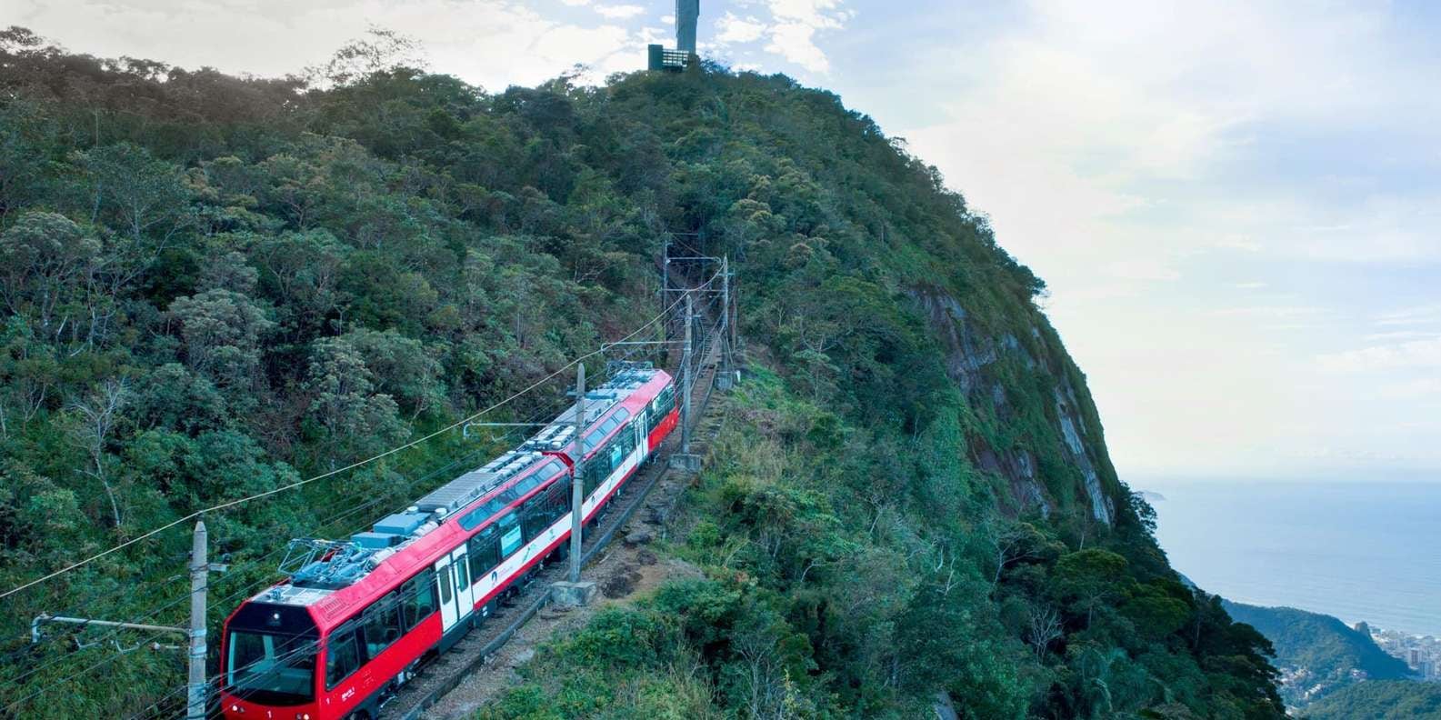 Recorrido del tren de Corcovado hacia el Cristo Redentor