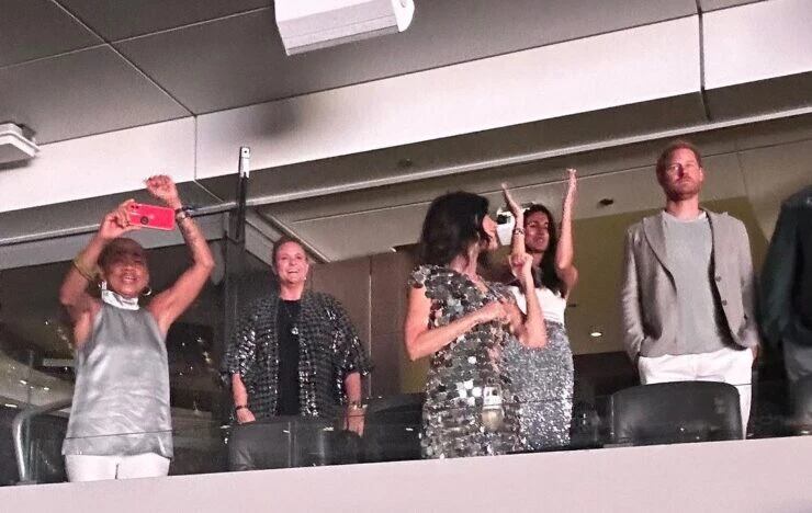 Meghan Markle y el príncipe Harry en el concierto de Beyoncé