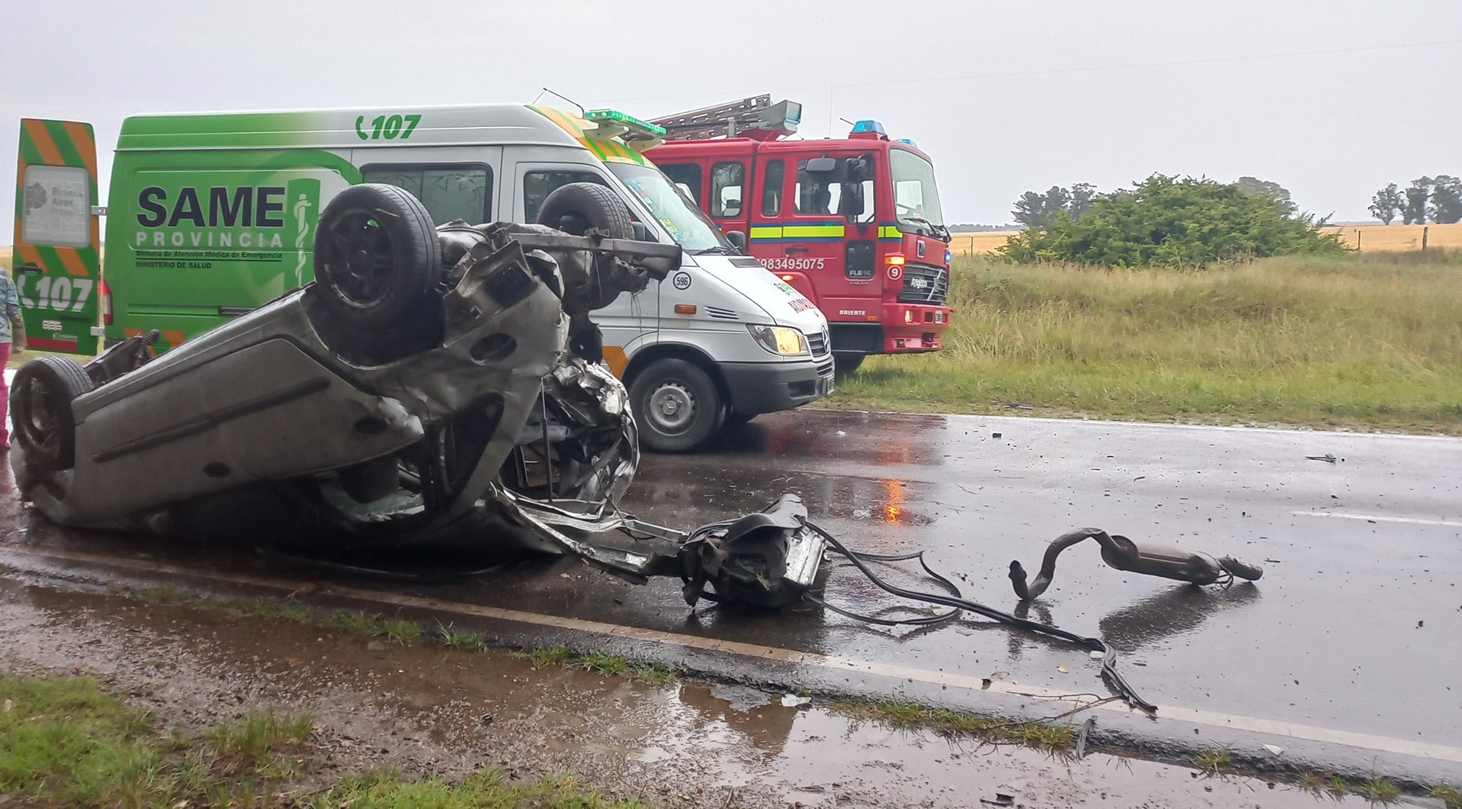 Fallecieron dos adolescentes en un accidente en la Ruta 72