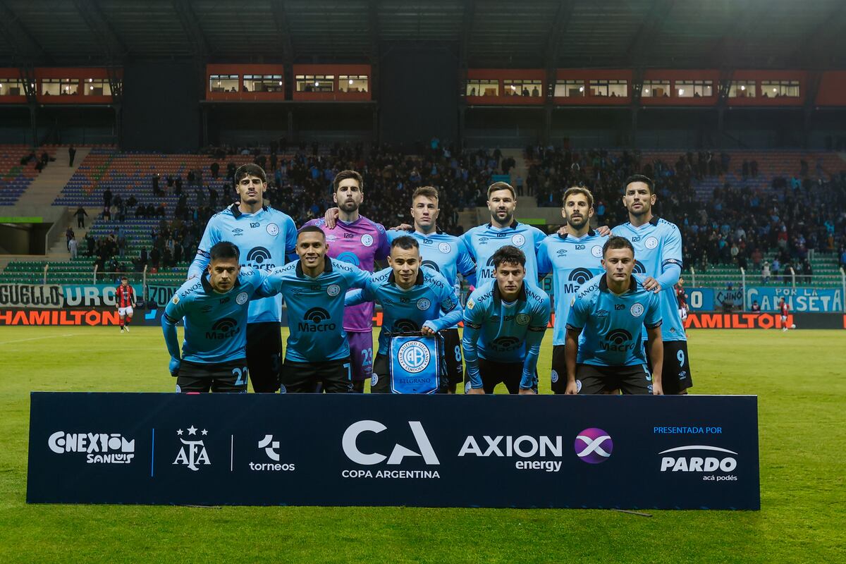 Belgrano y la formación ante Defensores de Belgrano por Copa Argentina. (Prensa Belgrano).