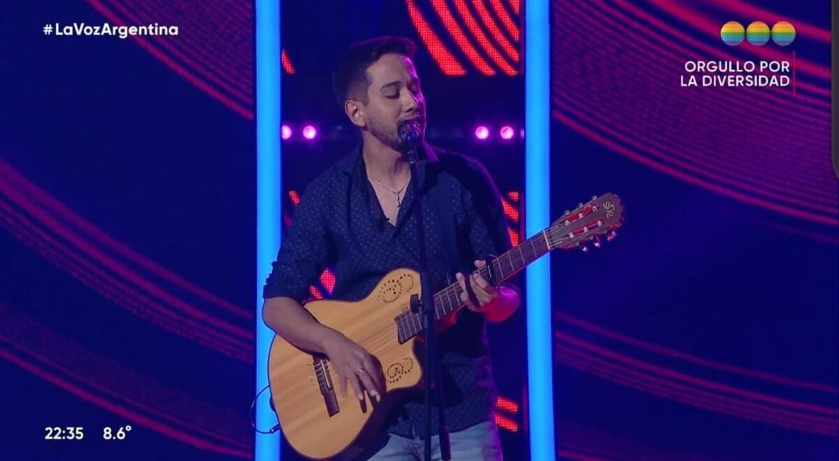 Pablo García, el primer mendocino que ingresó a La Voz Argentina
