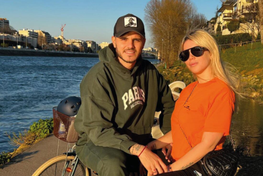 Wanda Nara y Mauro Icardi, en un buen momento. (Instagram @mauroicardi)