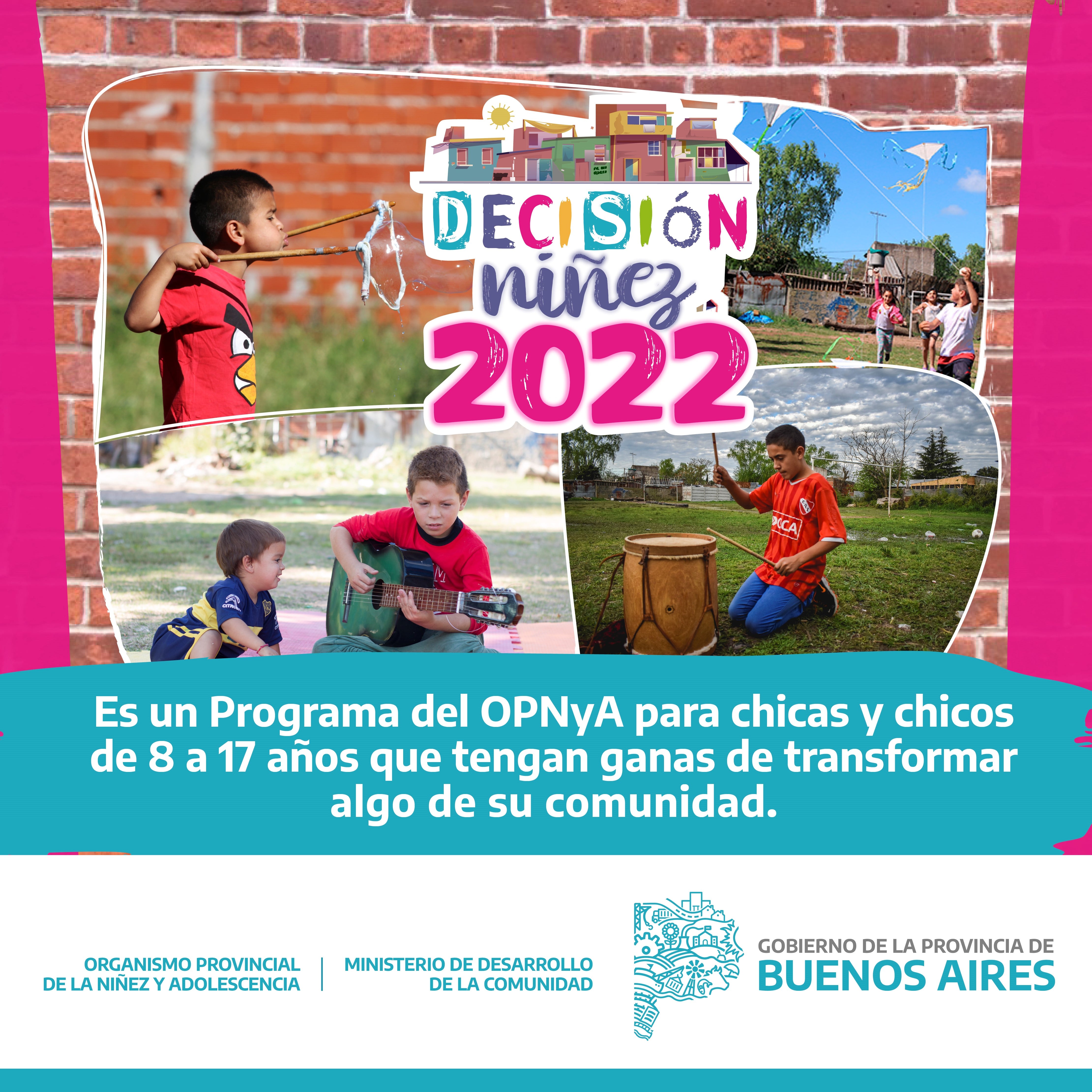 Abierta la inscripción  para la edición 2022 del Programa “Decisión Niñez”