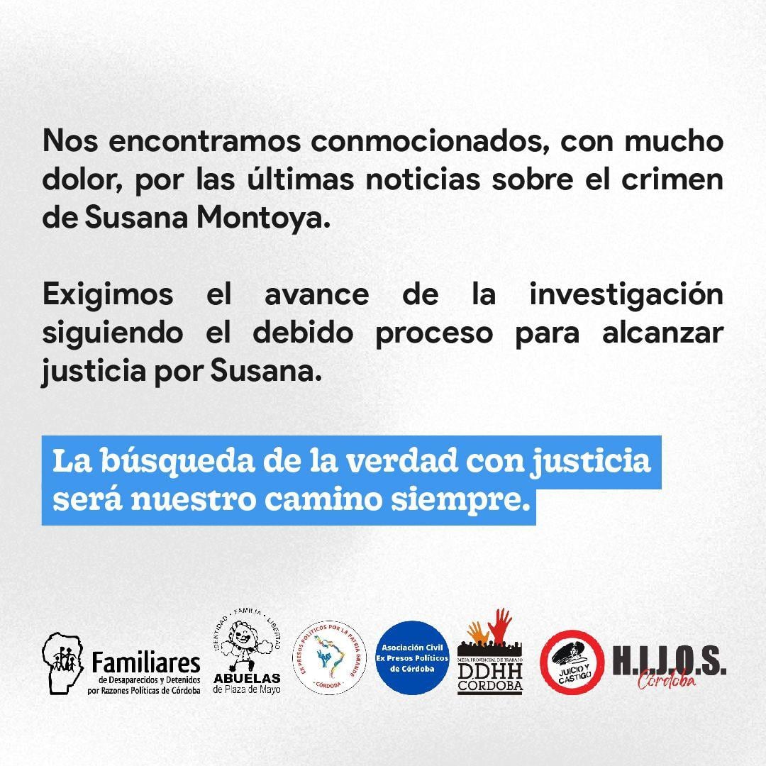 El comunicado de HIJOS emitido este viernes 9 de agosto.