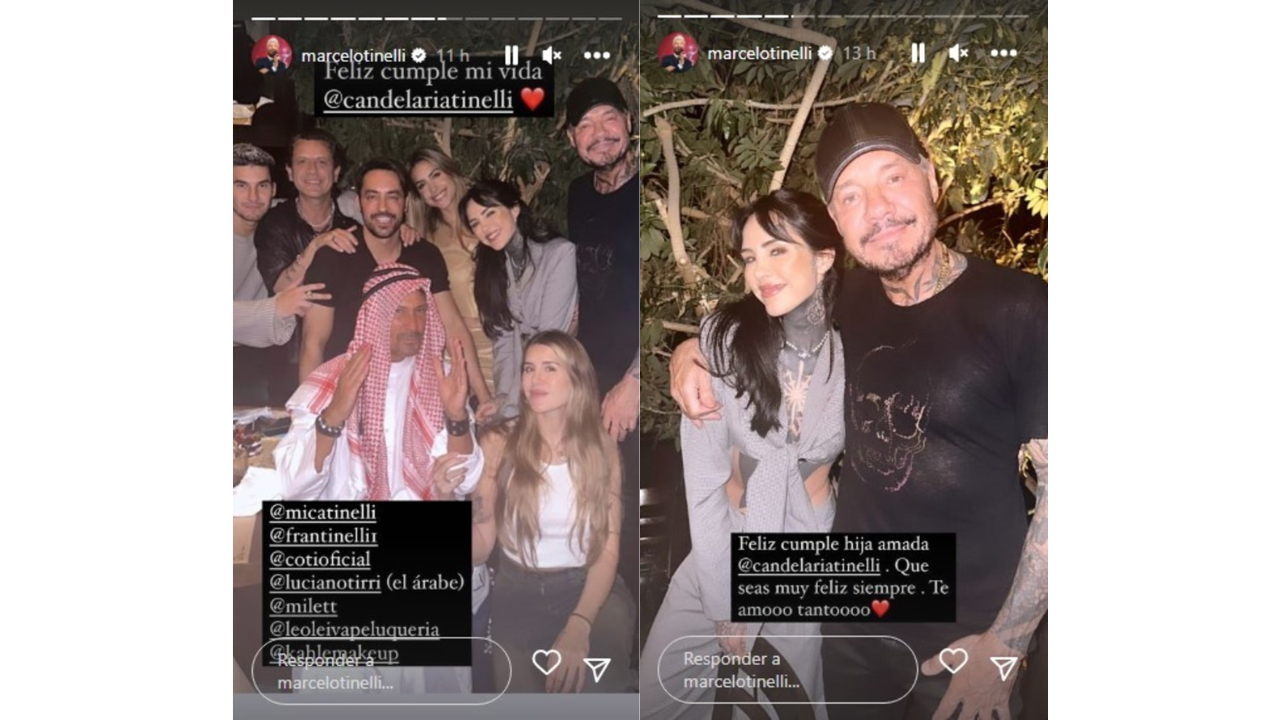 El festejo de cumpleaños de Cande Tinelli.