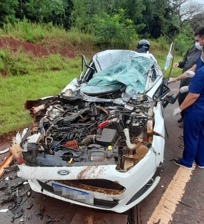 Aparatoso accidente de tránsito en Puerto Libertad.