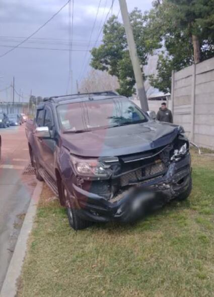 Así quedó la camioneta que chocó a María Valenzuela (Fuente: TN Show)