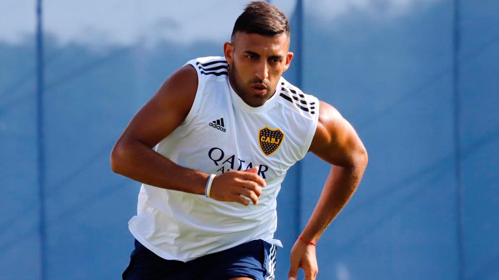 Wanchope Ábila se entrenó este martes por última vez en Boca.