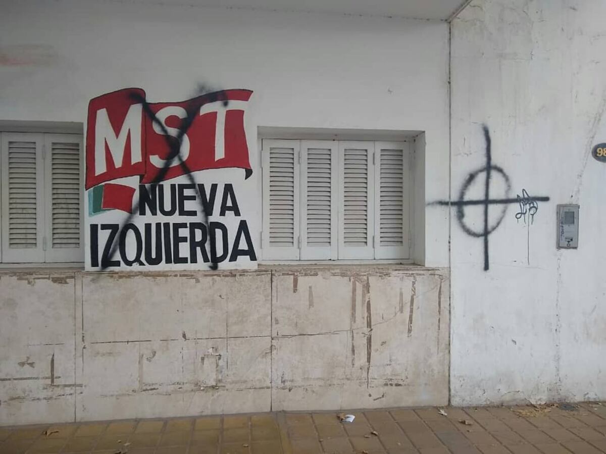 Vandalizaron un local del MST de San Juan
