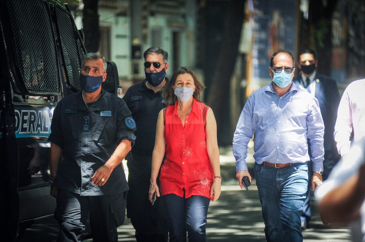 Sabina Frederic llegando al Congreso.