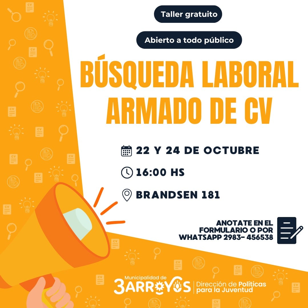 Taller de de habilidades laborales y armado de CV para Jóvenes