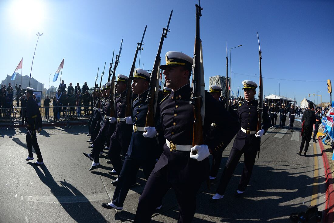 Desfile por el 9 de Julio en Córdoba Día de la Independencia en el Centro Cívico. (José Gabriel Hernández / La Voz)