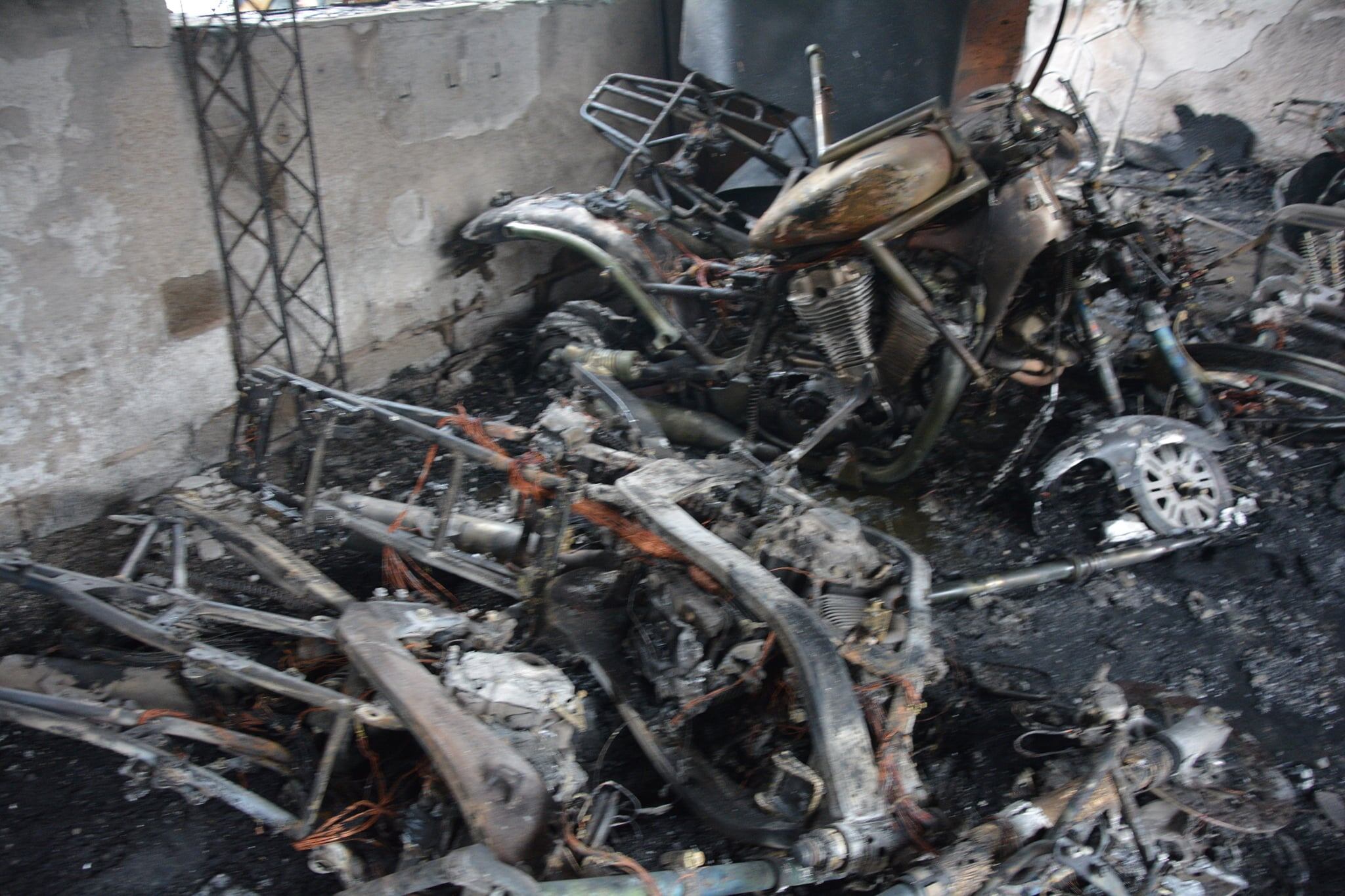 El daño material fue total (Foto: Bomberos Voluntarios San Francisco)