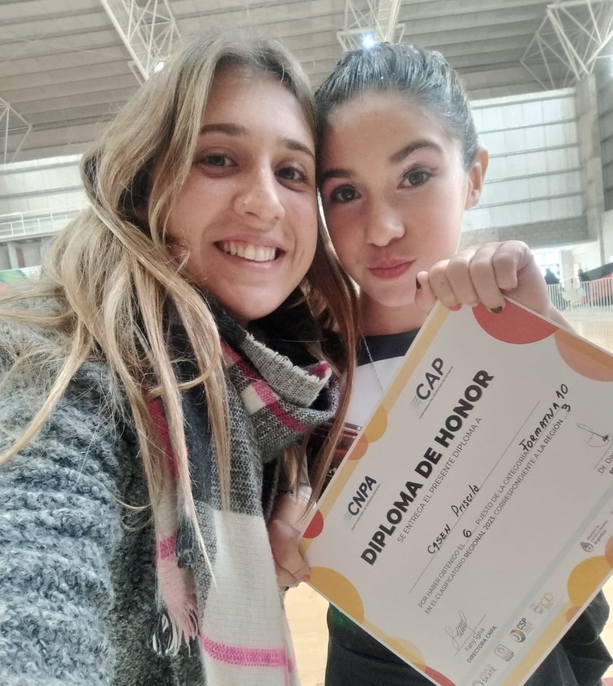 patinadoras del Club Colegiales en el Torneo Regional de Copas de Patín Artístico