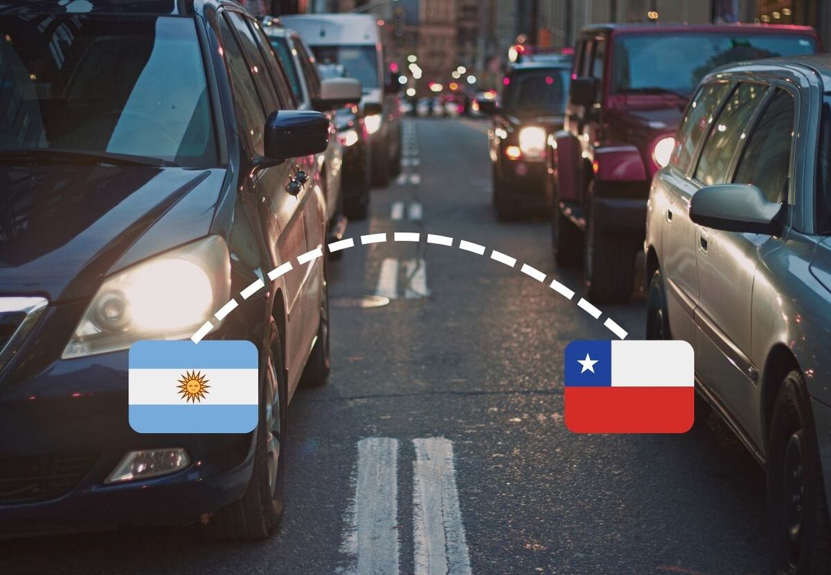 Qué pasa si viajo de Argentina a Chile con mi auto y desde ahí quiero tomar un vuelo a otro país