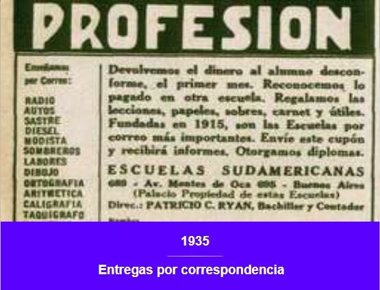 En la post guerra los cursos por correspondencia se hicieron sumamente populares.