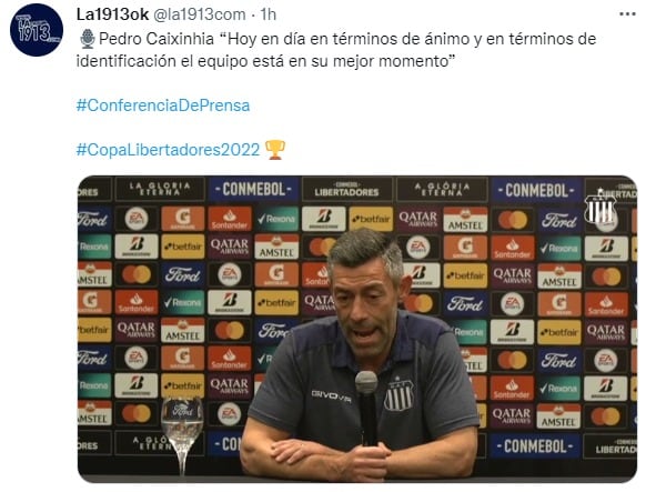 El DT Pedro Caixinha destacó el buen momento en el que Talleres llegó a Lima, con pretensiones de avanzar a octavos.