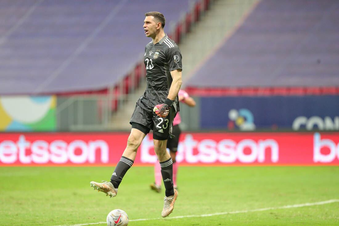 Emiliano "Dibu" Martínez, arquero de la selección argentina de fútbol.