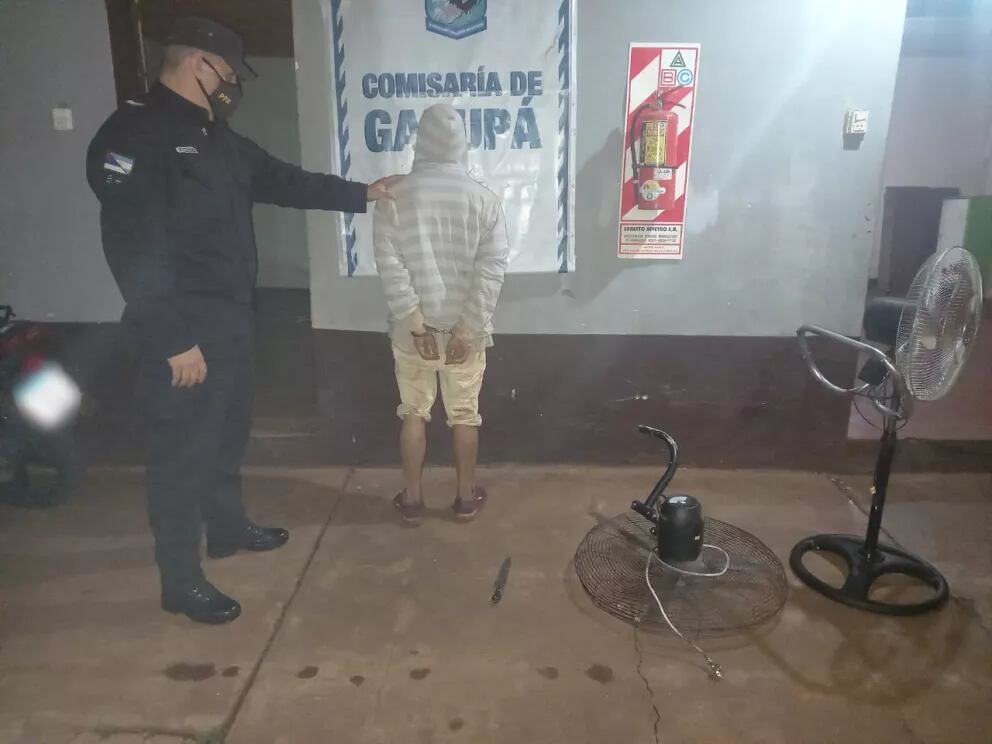 Terminó detenido tras sustraer ventiladores de una capilla.